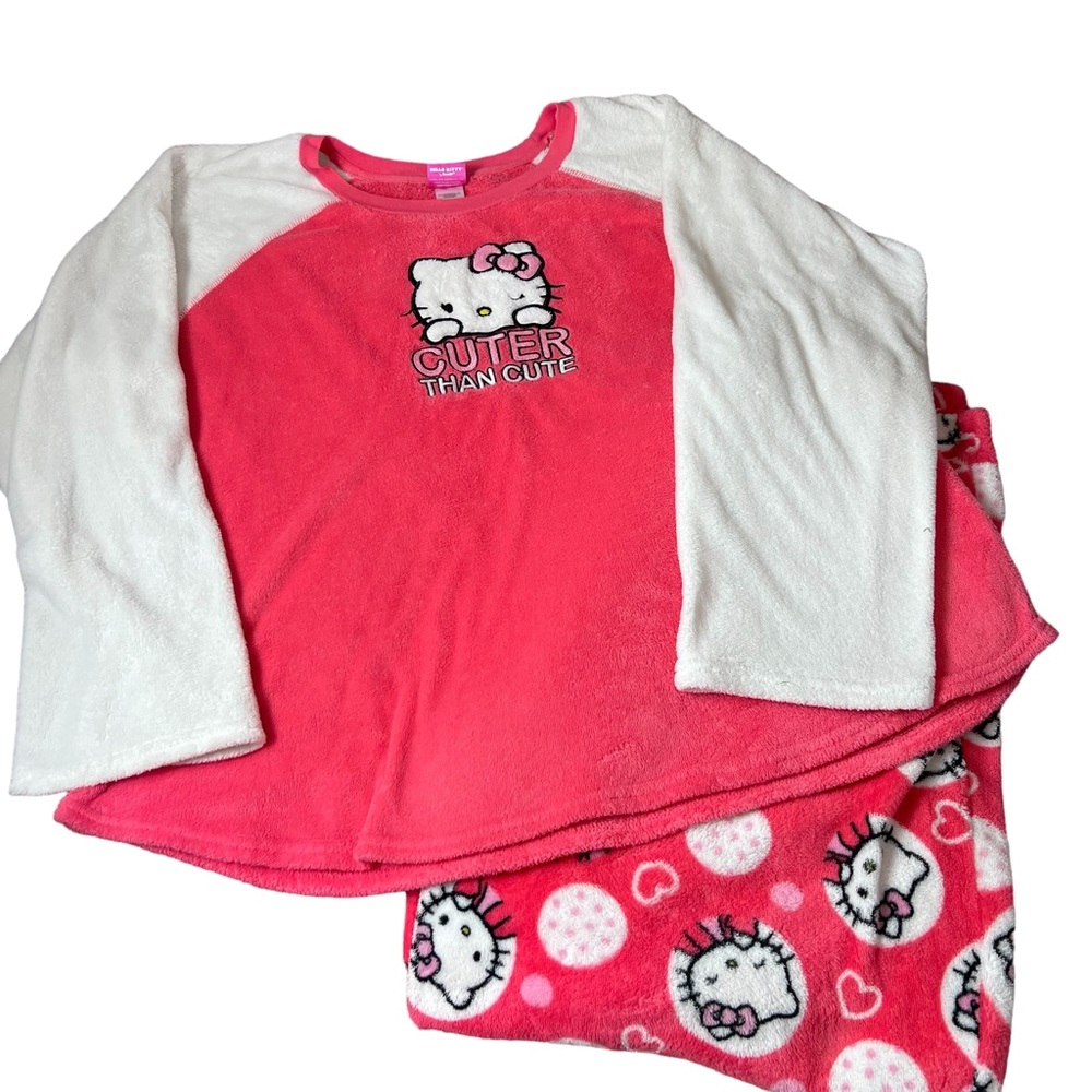 Hello Kitty 2 Piece Pajama Set Top Bottoms Size 3XL Warm Comfy Soft